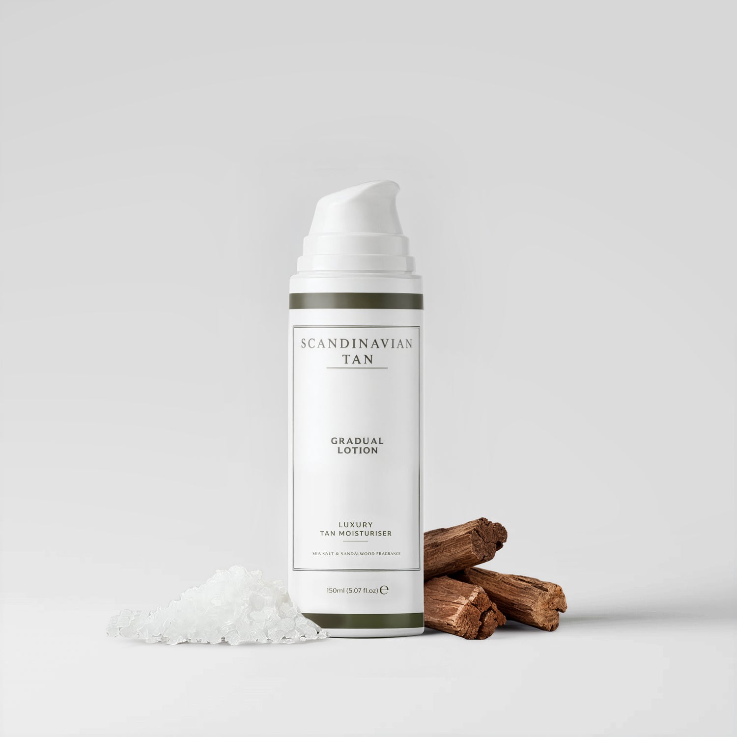 Scandinavian Tan Gradual Lotion Sea Salt & Sandalwood – Naturlig selvbruner lotion
